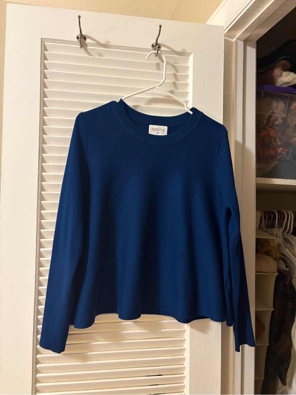 Classic Crewneck royal blue sweater
